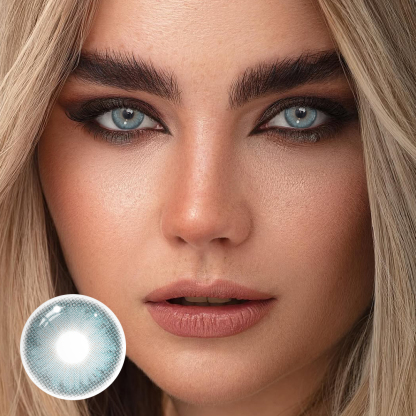 Lazuli Pear Blue Coloured Contact Lenses